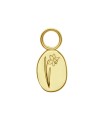 Daffodil Birth Flower Silver Charms CH-337